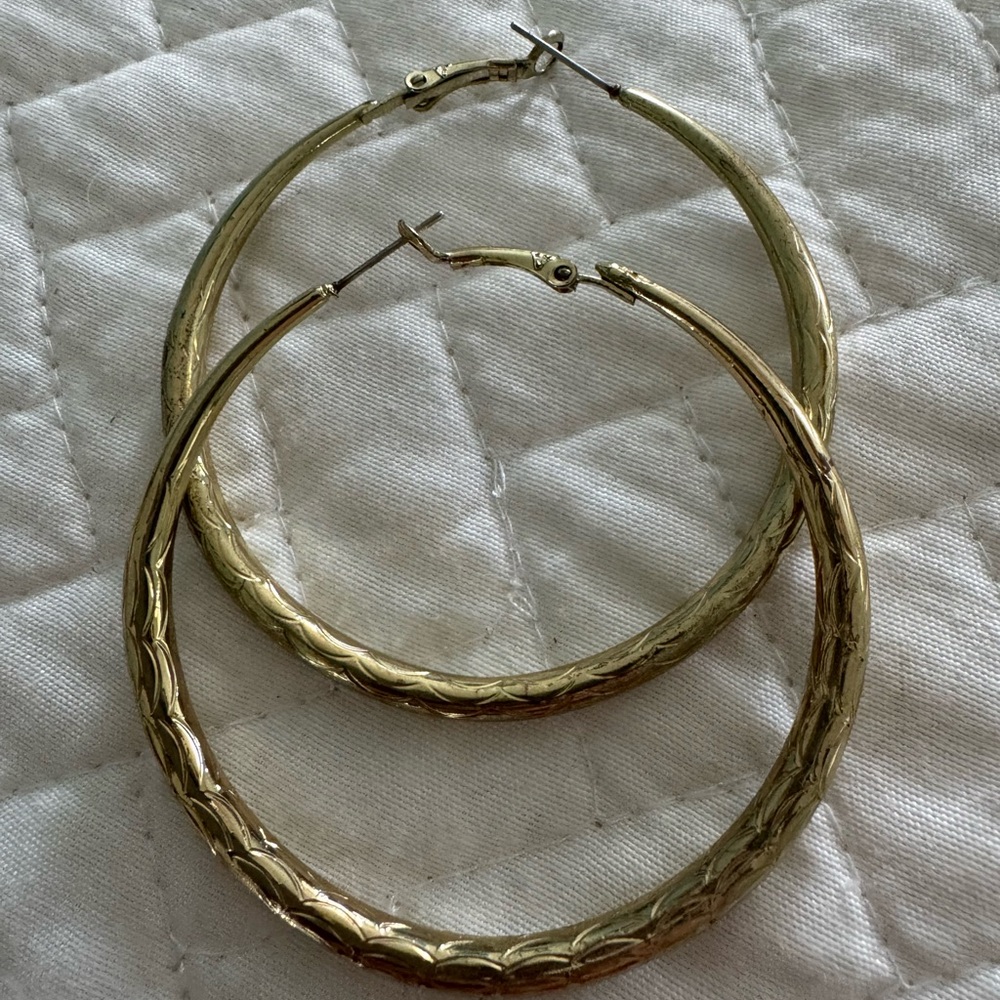 Elegant Gold Hoop Earrings